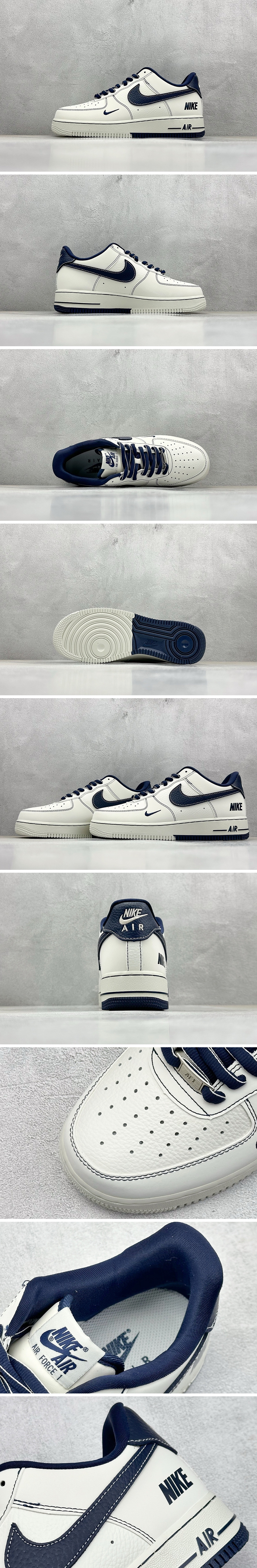 [홍콩명품.NIKE] 나이키 25SS 로고 남여 Air Force 스니커즈 운동화 (화이트-네이비), SE5021, S3, 명품스니커즈,운동화,구두,로퍼,하이탑,신발
