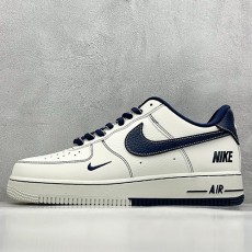 [홍콩명품.NIKE] 나이키 25SS 로고 남여 Air Force 스니커즈 운동화 (화이트-네이비), SE5021, S3, 명품스니커즈,운동화,구두,로퍼,하이탑,신발
