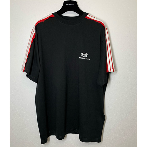 [홍콩명품.BALENCIAGA] 발렌시아가 25SS 로고 자수 반팔 티셔츠 (2컬러), BM21053, JL, 홍콩명품의류,구매대행,온라인명품