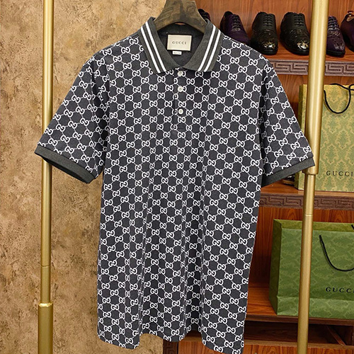 [홍콩명품.Gucci] 구찌 25SS 로고 GG수프림 카라 폴로 반팔 티셔츠 (2컬러), BM21069, S1F, 홍콩명품의류,구매대행,온라인명품