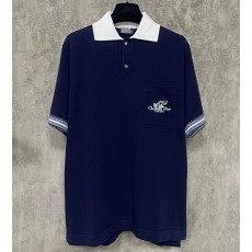 [홍콩명품,Christian Dior] 디올 25SS 로고 자수 카라 폴로 반팔 티셔츠 (네이비), BM21093, KOO, 홍콩명품의류,구매대행,온라인명품