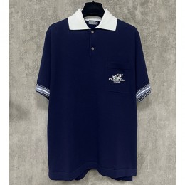 [홍콩명품,Christian Dior] 디올 25SS 로고 자수 카라 폴로 반팔 티셔츠 (네이비), BM21093, KOO, 홍콩명품의류,구매대행,온라인명품