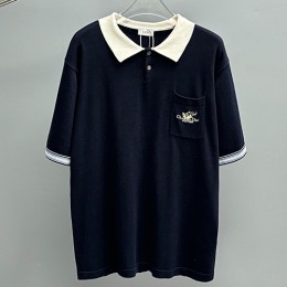 [홍콩명품,Christian Dior] 디올 25SS 로고 자수 카라 폴로 반팔 티셔츠 (네이비), BM21098, JU, 홍콩명품의류,구매대행,온라인명품