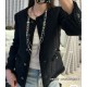 [홍콩명품.CHANEL] 샤넬 25SS 로고 여성 라운드넥 트위드 자켓 (블랙), BM21112, PG, 홍콩명품의류,구매대행,온라인명품