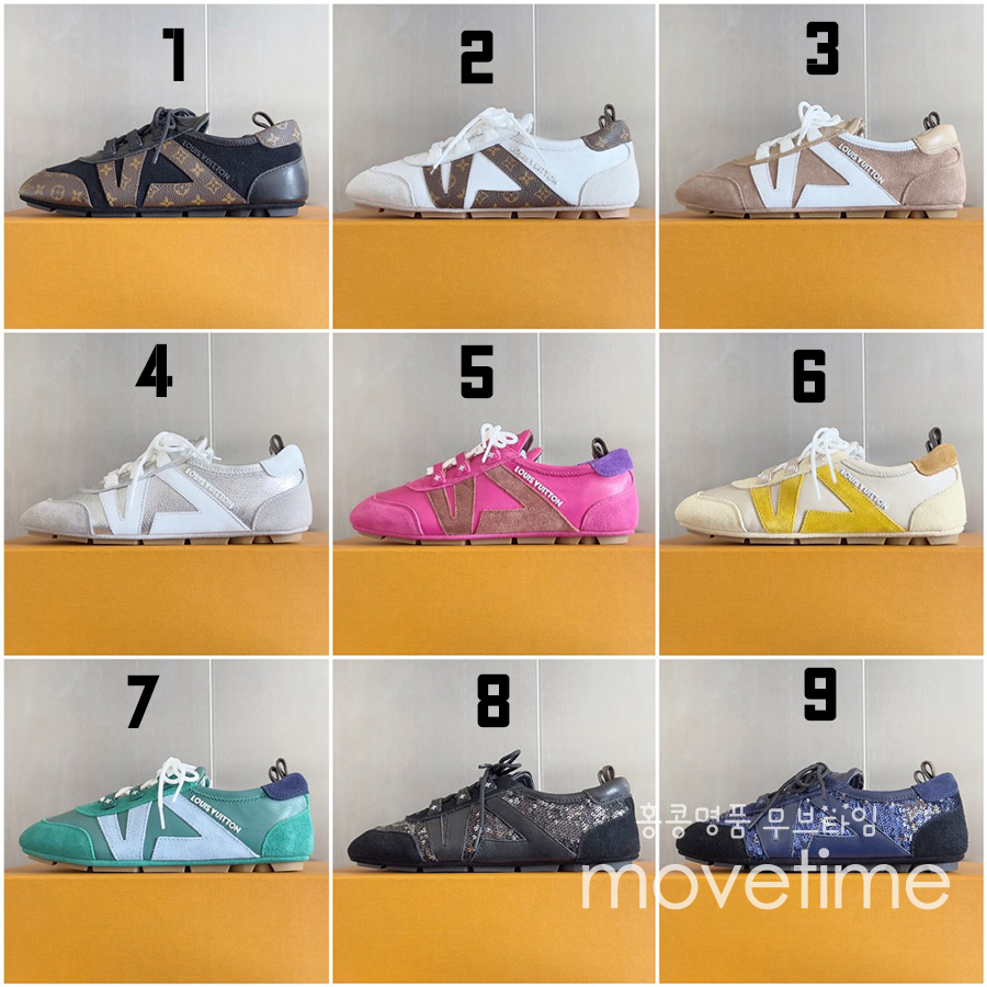 [홍콩명품.LOUIS VUITTON] 루이비통 25SS 로고 남여 레더 가죽 스니커즈 운동화 (9컬러), SE5188, S4W, 명품스니커즈,운동화,구두,로퍼,하이탑,신발