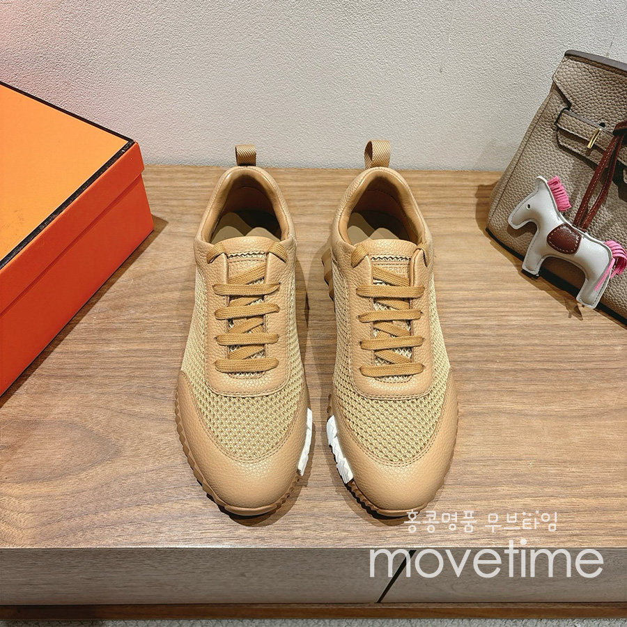 [홍콩명품.Hermes] 에르메스 25SS 로고 남여 바운싱 스니커즈 운동화 (카라멜), SE5245, GHS, 명품스니커즈,운동화,구두,로퍼,하이탑,신발