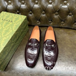 [홍콩명품.Gucci] 구찌 25SS 로고 레더 가죽 정장 구두 (브라운), SE5256, GHS, 명품스니커즈,운동화,구두,로퍼,하이탑,신발