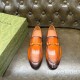 [홍콩명품.Gucci] 구찌 25SS 로고 레더 가죽 정장 구두 (브라운), SE5262, GHS, 명품스니커즈,운동화,구두,로퍼,하이탑,신발