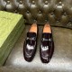 [홍콩명품.Gucci] 구찌 25SS 로고 레더 가죽 정장 구두 (브라운), SE5265, GHS, 명품스니커즈,운동화,구두,로퍼,하이탑,신발