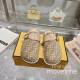 [홍콩명품,FENDI] 펜디 25SS 로고 남여 FF패턴 레더 가죽 샌들 슬리퍼 (카라멜), SE5275, GHS, 명품스니커즈,운동화,구두,로퍼,하이탑,신발