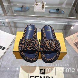 [홍콩명품,FENDI] 펜디 25SS 로고 남여 FF패턴 샌들 슬리퍼 (브라운), SE5284, GHS, 명품스니커즈,운동화,구두,로퍼,하이탑,신발