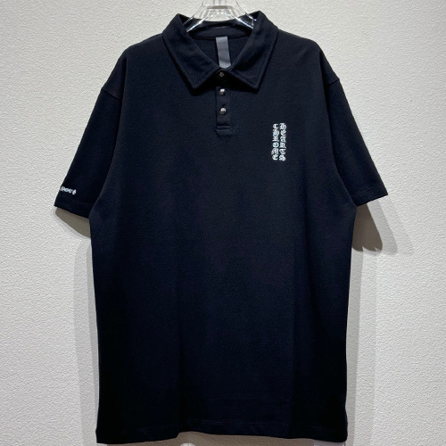 [명품레플리카.Chrome Hearts] 크롬하츠 25SS 로고 자수 카라 폴로 반팔 티셔츠 (2컬러), BM21205, KB, 홍콩명품의류,구매대행,온라인명품