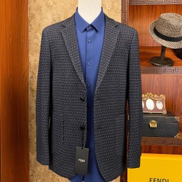 [가격문의][홍콩명품,FENDI] 펜디 25SS 로고 FF패턴 울 정장 수트 자켓 (그레이), BM21283, S1F, 명품레플리카,미러급,온라인쇼핑몰사이트
