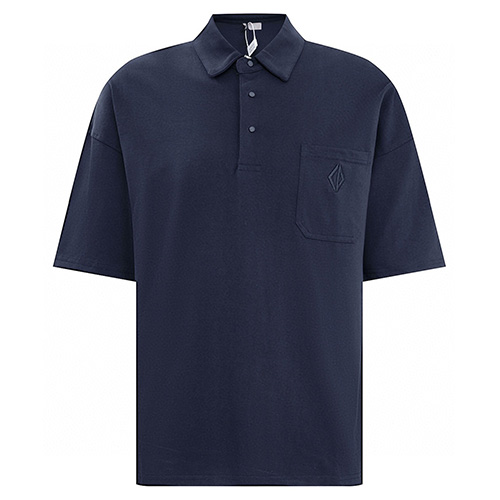 [홍콩명품,Christian Dior] 디올 25SS 로고 다이아몬드 자수 카라 폴로 반팔 티셔츠 (네이비), BM21321, JU, 명품레플리카,미러급,온라인쇼핑몰사이트