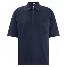 [홍콩명품,Christian Dior] 디올 25SS 로고 다이아몬드 자수 카라 폴로 반팔 티셔츠 (네이비), BM21321, JU, 명품레플리카,미러급,온라인쇼핑몰사이트