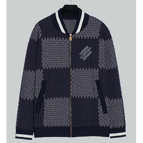 [홍콩명품.LOUIS VUITTON] 루이비통 25SS 로고 다미에 울 봄버 자켓 (네이비), BM21326, JU, 명품레플리카,미러급,온라인쇼핑몰사이트