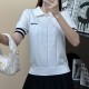 [홍콩명품,MIU MIU] 미우미우 25SS 로고 여성 카라 니트 반팔 티셔츠 (2컬러), BM21346, TBG, 명품레플리카,미러급,온라인쇼핑몰사이트