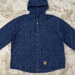 [홍콩명품.LOUIS VUITTON] 루이비통 25SS 로고 모노그램 데님 후드 집업 자켓 + 데님 팬츠 진 청바지 상하의 세트, BM21469, JU, 명품레플리카,미러급,온라인쇼핑몰사이트