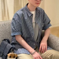 [홍콩명품,Christian Dior] 디올 25SS 로고 오블리크 데님 반팔 남방 셔츠, BM21526, JL, 명품레플리카,미러급,온라인쇼핑몰사이트
