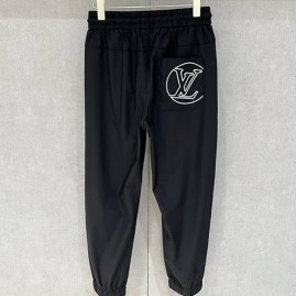 [홍콩명품.LOUIS VUITTON] 루이비통 25SS 로고 자수 조거 팬츠 바지 (블랙), BM21554, G5, 명품레플리카,미러급,온라인쇼핑몰사이트
