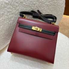 [홍콩명품.Hermes] 에르메스 25SS 로고 Mini Kelly 20 토트백 크로스백 (레드-금장), BGM4893, H3, 홍콩명품가방,명품쇼핑몰,크로스백,핸드백,구매대행
