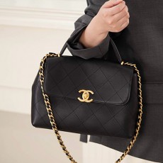 [홍콩명품.CHANEL] 샤넬 25SS 로고 25S 레더 가죽 토트백 핸드백 (블랙-금장), BGM4898, BDA, 홍콩명품가방,명품쇼핑몰,크로스백,핸드백,구매대행