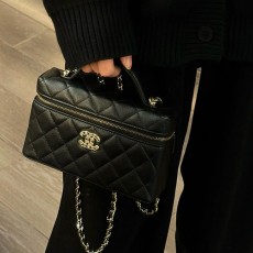 [홍콩명품.CHANEL] 샤넬 25SS 로고 HAAS 레더 가죽 핸드백 크로스백 (블랙), BGM4901, BDA, 홍콩명품가방,명품쇼핑몰,크로스백,핸드백,구매대행