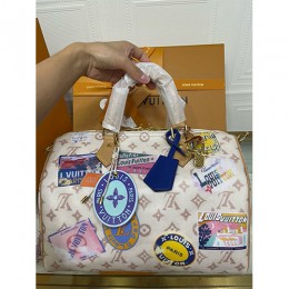 [홍콩명품.LOUIS VUITTON] 루이비통 25SS 로고 모노그램 스피디 30 백 M14587 (화이트), BGM4925, BDA, 홍콩명품가방,명품쇼핑몰,크로스백,핸드백,구매대행