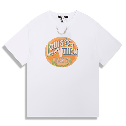 [홍콩명품.LOUIS VUITTON] 루이비통 25SS 로고 그래픽 프린트 반팔 티셔츠 (화이트), BM21589, JU, 명품레플리카,미러급,온라인쇼핑몰사이트