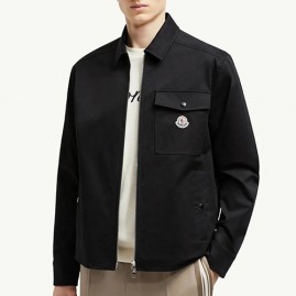 [홍콩명품.MONCLER] 몽클레어 25SS 로고 카라 집업 자켓 (블랙), BM21666, KK, 홍콩명품가방,명품쇼핑몰,크로스백,핸드백,구매대행