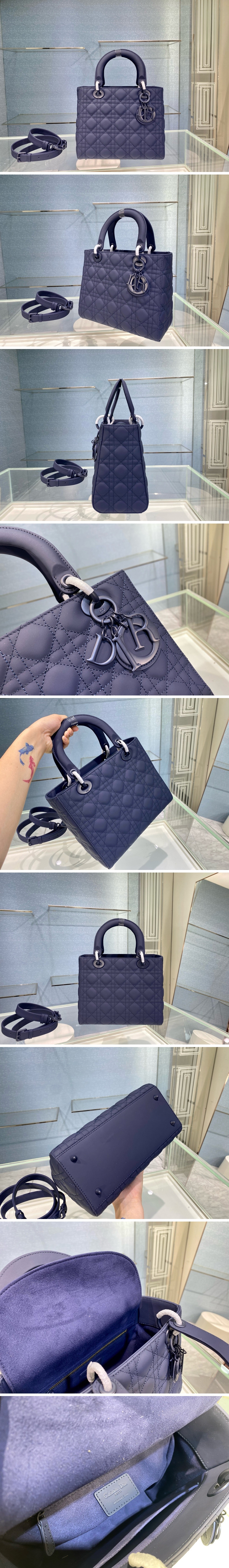 [홍콩명품,Christian Dior] 디올 25SS 로고 LADY 레더 가죽 토트백 핸드백 (블루), BGM4983, 홍콩명품가방,명품쇼핑몰,크로스백,핸드백,구매대행