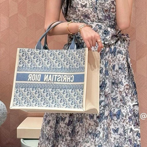 [홍콩명품,Christian Dior] 디올 25SS 로고 오블리크 미디움 토트백 핸드백 (데님-아이보리), BGM4995, 홍콩명품가방,명품쇼핑몰,크로스백,핸드백,구매대행