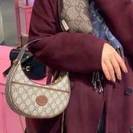 [가격문의][홍콩명품.Gucci] 구찌 25SS 로고 하프문 미니 숄더백 726843 (베이지), BGM5029, GU2, 홍콩명품가방,명품쇼핑몰,크로스백,핸드백,구매대행