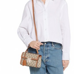 [가격문의][홍콩명품.Gucci] 구찌 25SS 로고 패드록 스몰 탑 핸들 핸드백 베이지 브라운 GG 패브릭 838999FAD6L9758, BGM5034, GU2, 홍콩명품가방,명품쇼핑몰,크로스백,핸드백,구매대행