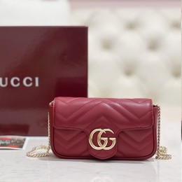 [가격문의][홍콩명품.Gucci] 구찌 25SS 로고 GG 마몽트 마틀라세 미니 체인백 476433 (레드), BGM5047, GU2, 홍콩명품가방,명품쇼핑몰,크로스백,핸드백,구매대행