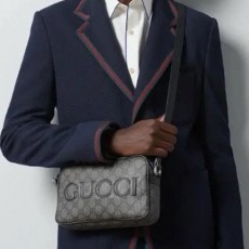 [홍콩명품.Gucci] 구찌 25SS 로고 슈프림 미니 숄더백 그레이블랙 768391, BGM5051, GU2, 홍콩명품가방,명품쇼핑몰,크로스백,핸드백,구매대행