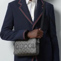 [가격문의][홍콩명품.Gucci] 구찌 25SS 로고 슈프림 미니 숄더백 그레이블랙 768391, BGM5051, GU2, 홍콩명품가방,명품쇼핑몰,크로스백,핸드백,구매대행