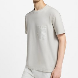 [가격문의][홍콩명품.LOUIS VUITTON] 루이비통 25SS 로고 모노그램 니트 반팔 티셔츠 (화이트), BM21691, JU, 레플리카의류,미러급사이트