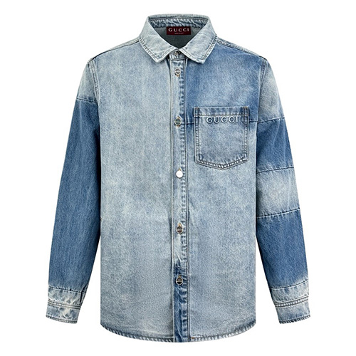 [홍콩명품.Gucci] 구찌 25SS 로고 빈티지 데님 남방 셔츠, BM21705, JL, 레플리카의류,미러급사이트