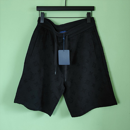 [홍콩명품.LOUIS VUITTON] 루이비통 25SS 로고 모노그램 쇼츠 반바지 (블랙), BM21711, JL, 레플리카의류,미러급사이트