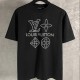 [홍콩명품.LOUIS VUITTON] 루이비통 25SS 로고 모노그램 반팔 티셔츠 (블랙), BM21729, S1F, 레플리카의류,미러급사이트