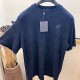 [홍콩명품.LOUIS VUITTON] 루이비통 25SS 로고 다미에 반팔 티셔츠 (네이비), BM21731, YS, 레플리카의류,미러급사이트