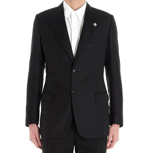 [홍콩명품,Christian Dior] 디올 25SS 로고 브로치 정장 수트 상하의 세트 (블랙), BM21751, SAM, 레플리카의류,미러급사이트