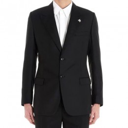 [홍콩명품,Christian Dior] 디올 25SS 로고 브로치 정장 수트 상하의 세트 (블랙), BM21751, SAM, 레플리카의류,미러급사이트