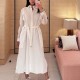 [홍콩명품.LOUIS VUITTON] 루이비통 25SS 로고 여성 셔츠 롱 원피스 (화이트), BM21779, TBG, 레플리카의류,미러급사이트