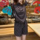 [홍콩명품,FENDI] 펜디 25SS 로고 FF패턴 여성 반팔 티셔츠 + 미니 쇼츠 반바지 핫팬츠 상하의 세트 (브라운), BM21783, TBG, 레플리카의류,미러급사이트