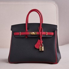 [홍콩명품.Hermes] 에르메스 25SS 로고 Birkin25 토트백 핸드백 (블랙-레드-금장), BGM5066, BDA, 홍콩명품가방,명품쇼핑몰,크로스백,핸드백,구매대행