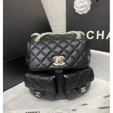 [홍콩명품.CHANEL] 샤넬 25SS 로고 듀마 백팩 미듐 더블 투포켓 캐비어 체인백 AS3860, BGM5116, BDA, 홍콩명품가방,명품쇼핑몰,크로스백,핸드백,구매대행