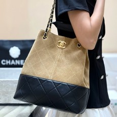 [홍콩명품.CHANEL] 샤넬 25SS 로고 25A HOBO 토트백 핸드백 (카라멜-블랙), BGM5119, BDA, 홍콩명품가방,명품쇼핑몰,크로스백,핸드백,구매대행