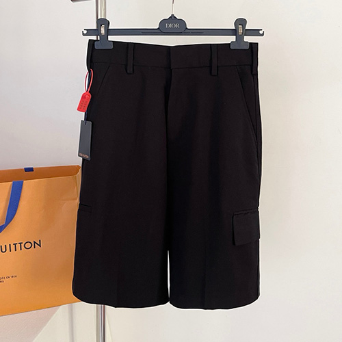 [홍콩명품.LOUIS VUITTON] 루이비통 25SS 로고 데님 쇼츠 반바지 (블랙), BM21899, KB, 레플리카의류,미러급사이트